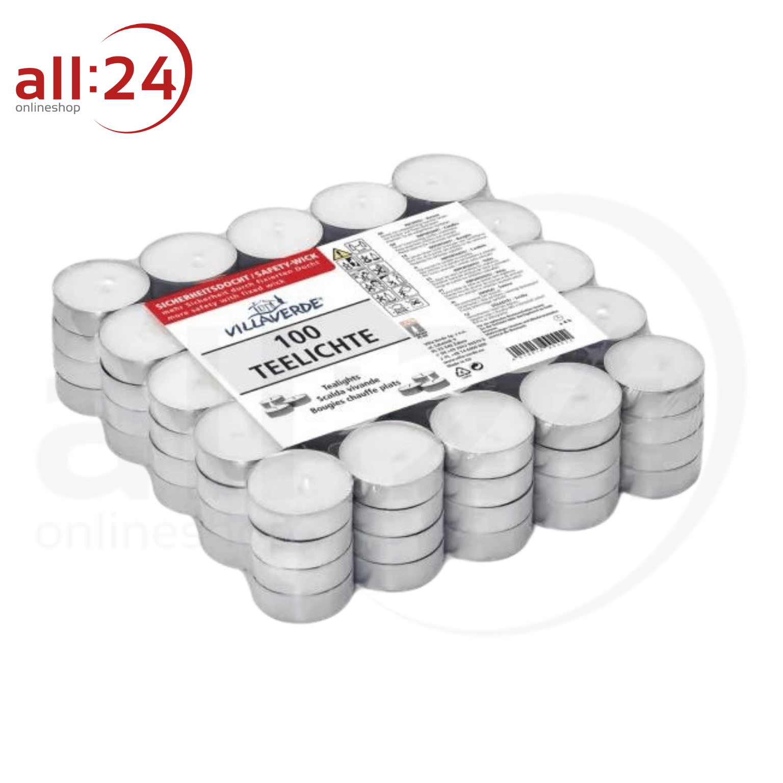 Artikelbild 1 des Artikels “Teelichter weiß Flatpack 100 Stück “