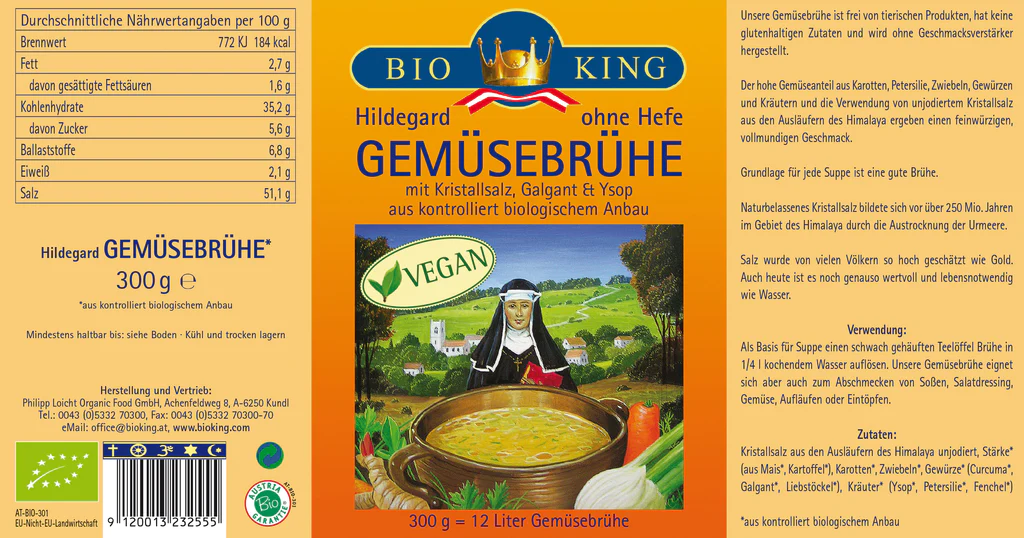 Artikelbild 2 des Artikels “BioKing Bio Gemüsebrühe à la Hildegard von Bingen “