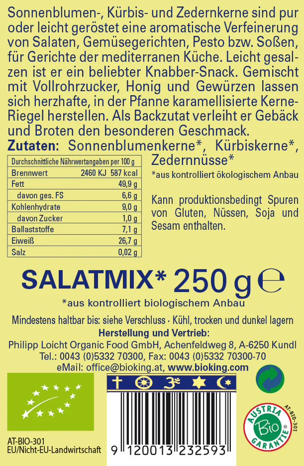 Artikelbild 2 des Artikels “BioKing Bio Salatmix, 250g “