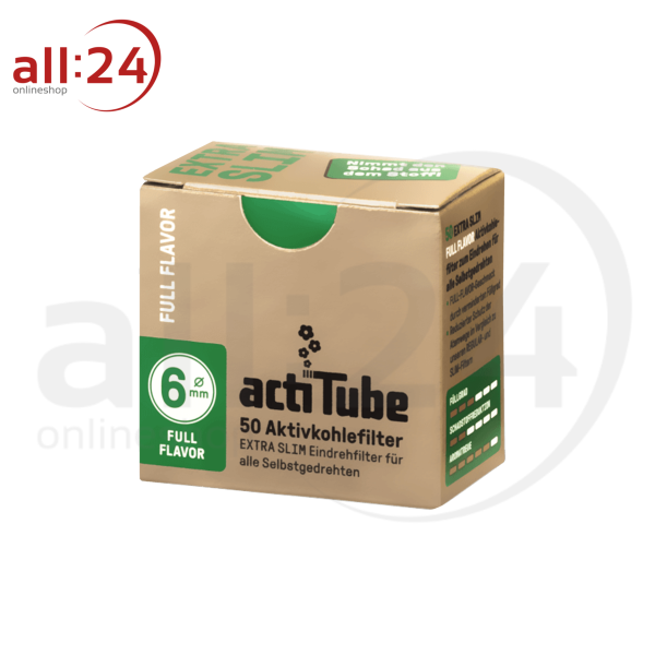 Artikelbild 2 des Artikels “ActiTube Gold Aktivkohlefilter Extra Slim 6mm - 10er Karton mit je 50 Filtern “