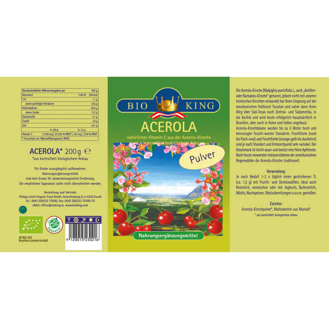 Artikelbild 2 des Artikels “BioKing Bio Acerola Fruchtpulver “