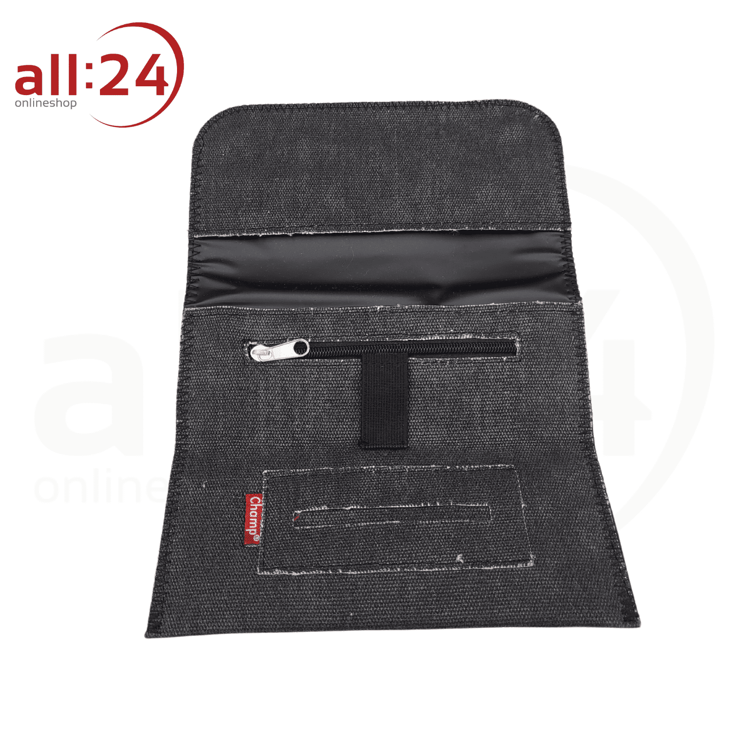 Artikelbild 2 des Artikels “Champ Tabaktasche Stoff Dunkelgrau mit Magnetverschluss “