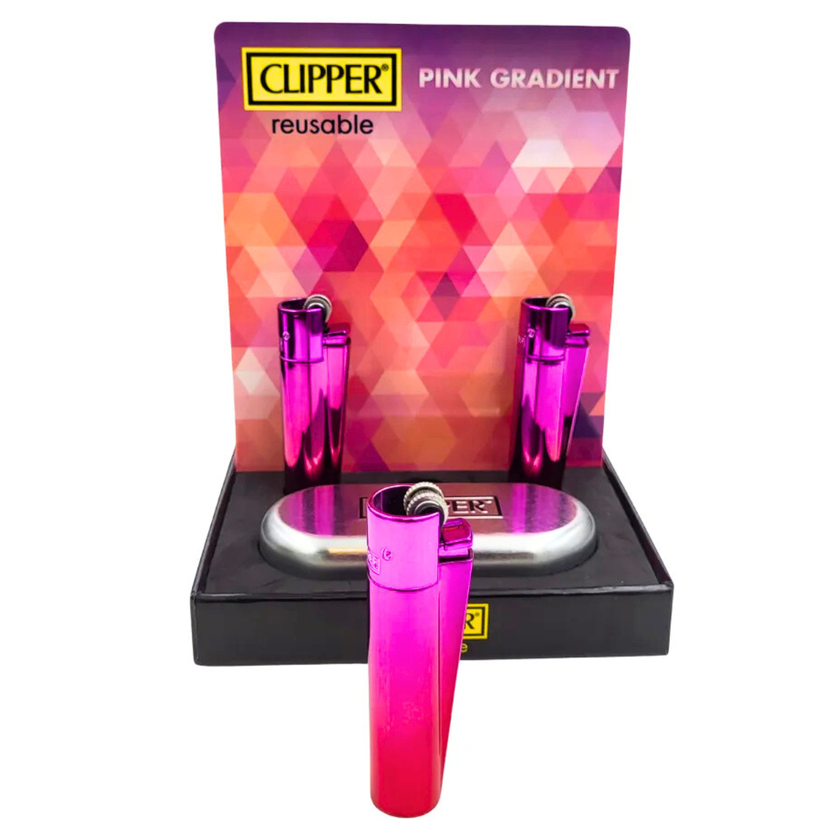 Artikelbild 2 des Artikels “Clipper Metall Groß - Elegantes Icy Pink Feuerzeug “