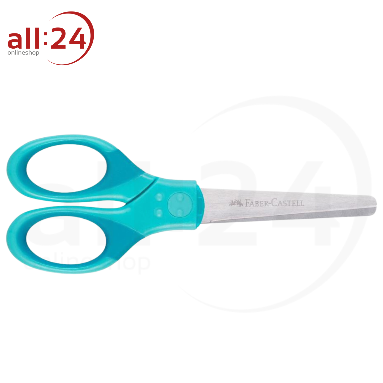 Artikelbild 2 des Artikels “Faber Castell Schulschere Grip Türkis mit Abdeckung “