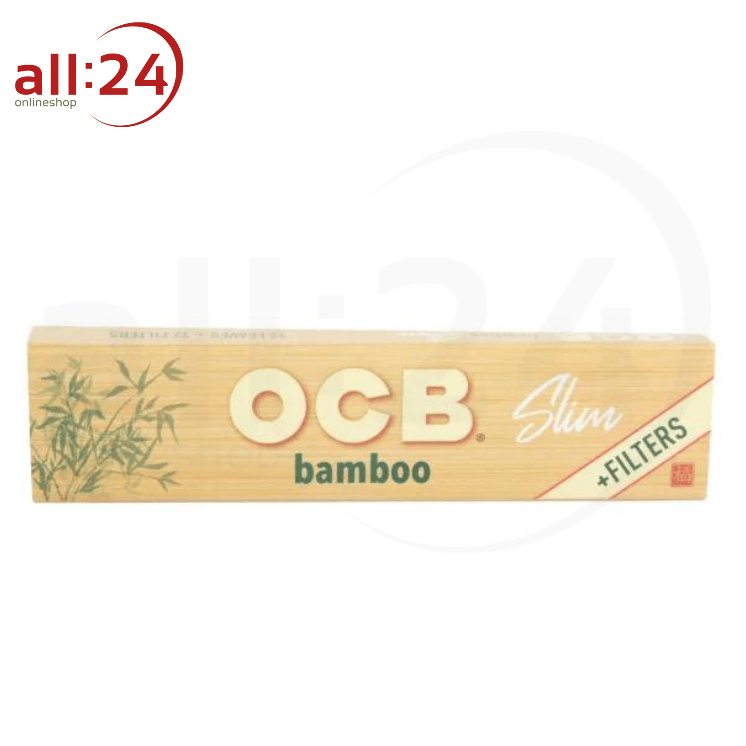 Artikelbild 2 des Artikels “BOX OCB Bamboo King Size Slim Zigarettenpapier + Filter Tips - 50 Stück, Ungebleichte Bambusfasern “
