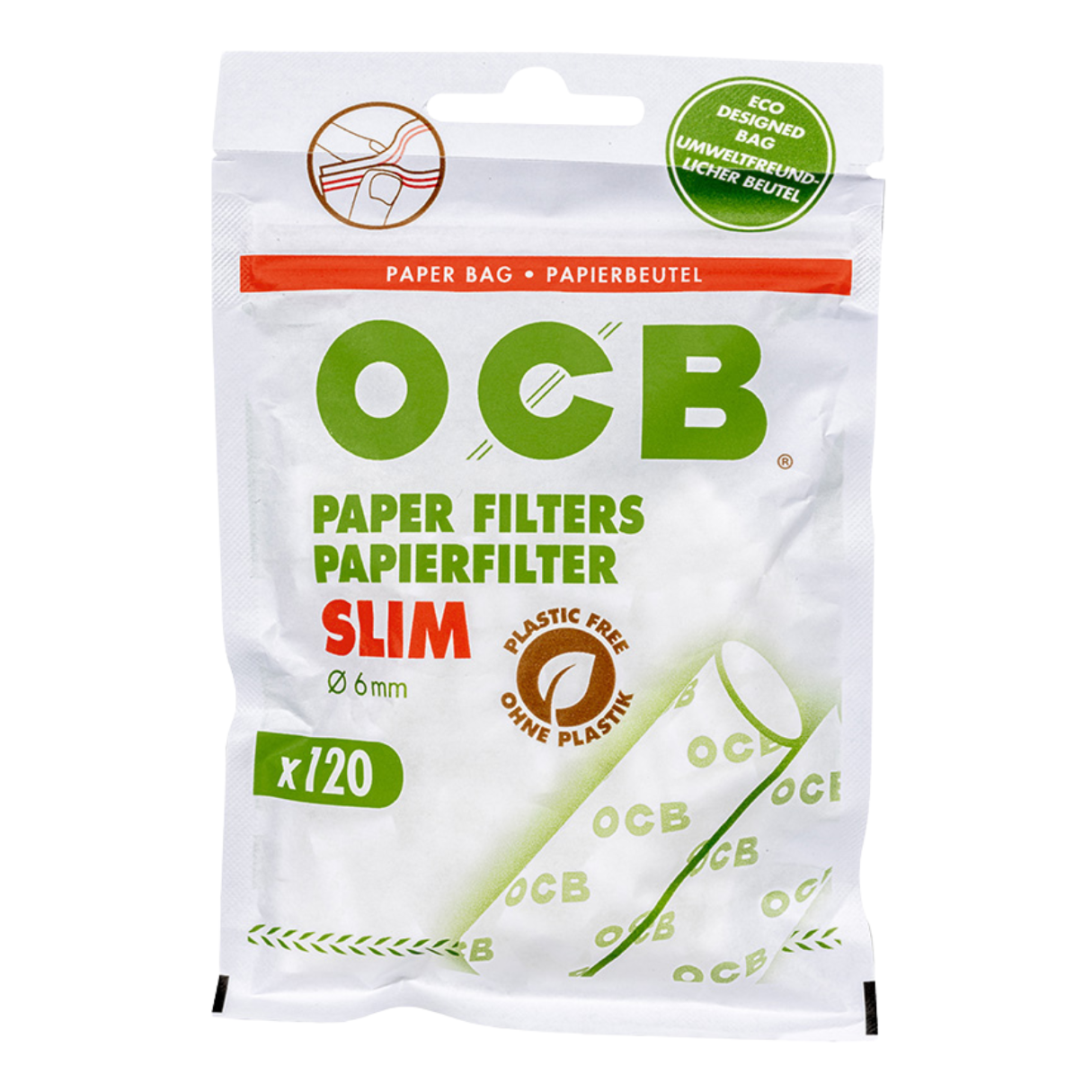 Artikelbild 2 des Artikels “OCB Papierfilter Slim 6mm 120 Stück 34 Beutel “
