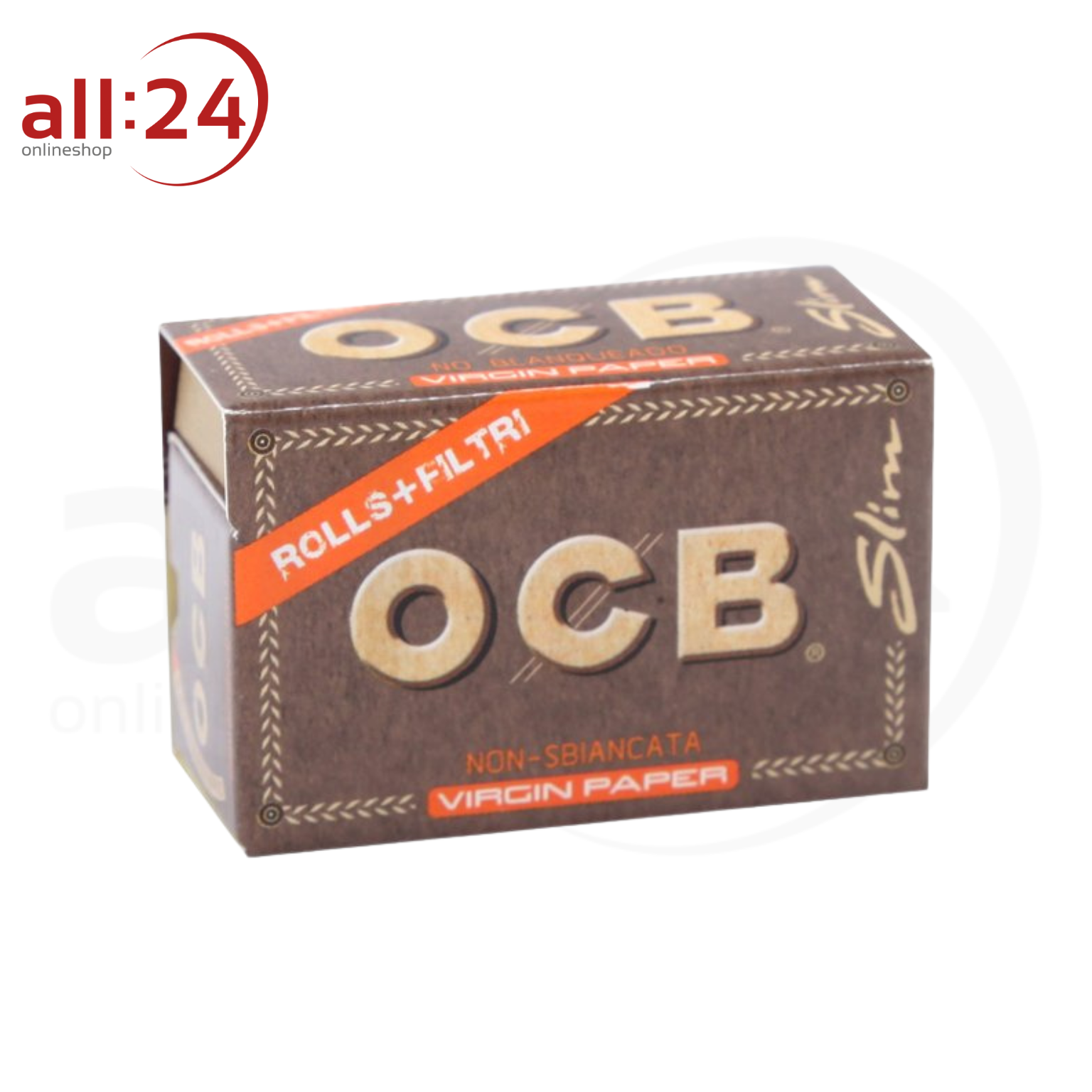 Artikelbild 2 des Artikels “OCB Unbleached Virgin Paper Rolls + Tips - 16er Pack “