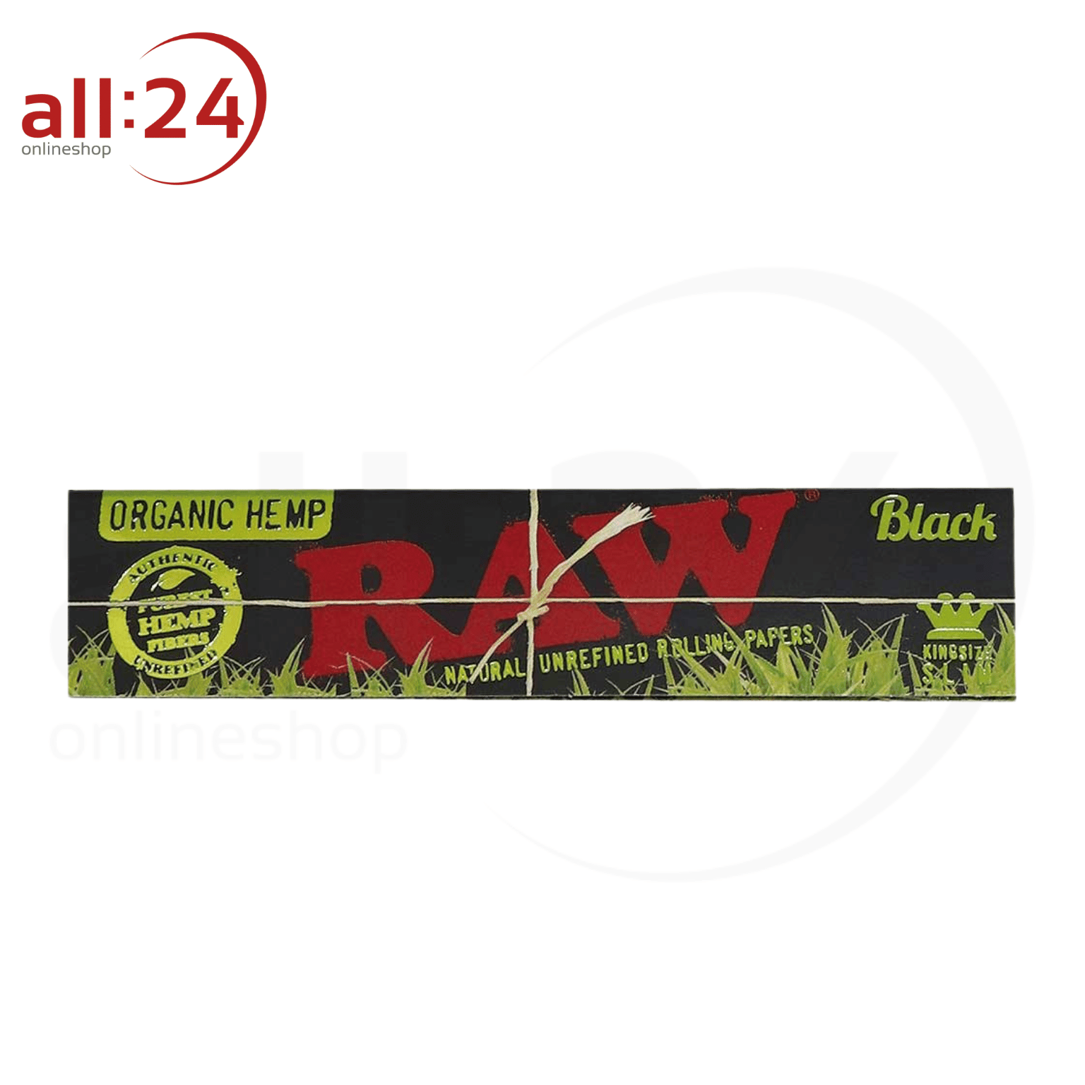 Artikelbild 2 des Artikels “BOX RAW Black Rolling Papers Organic Hemp King Size, 50 Stück “