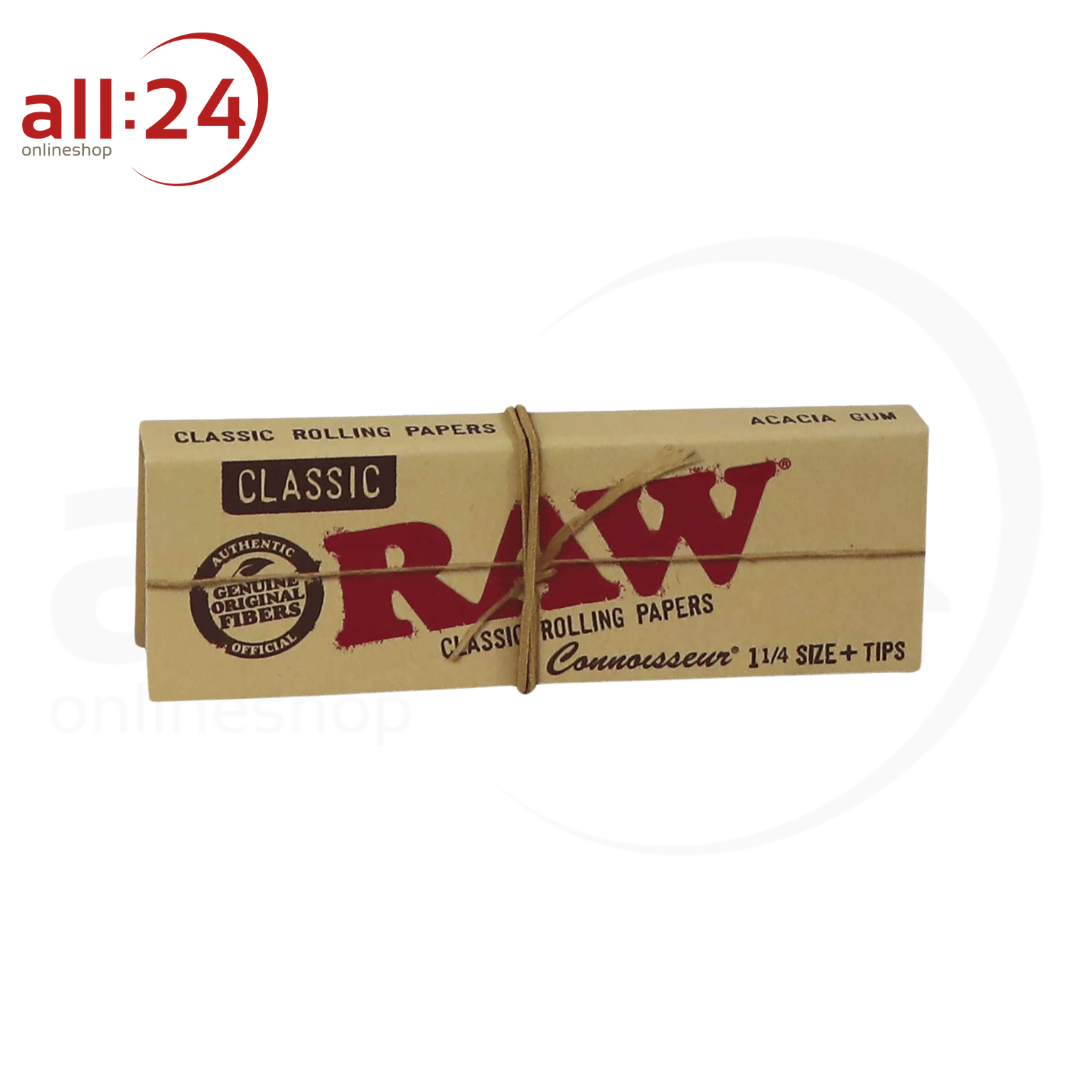 Artikelbild 2 des Artikels “BOX RAW Rolling Paper Connoisseur 1/4 + Tips, 24 Stück “