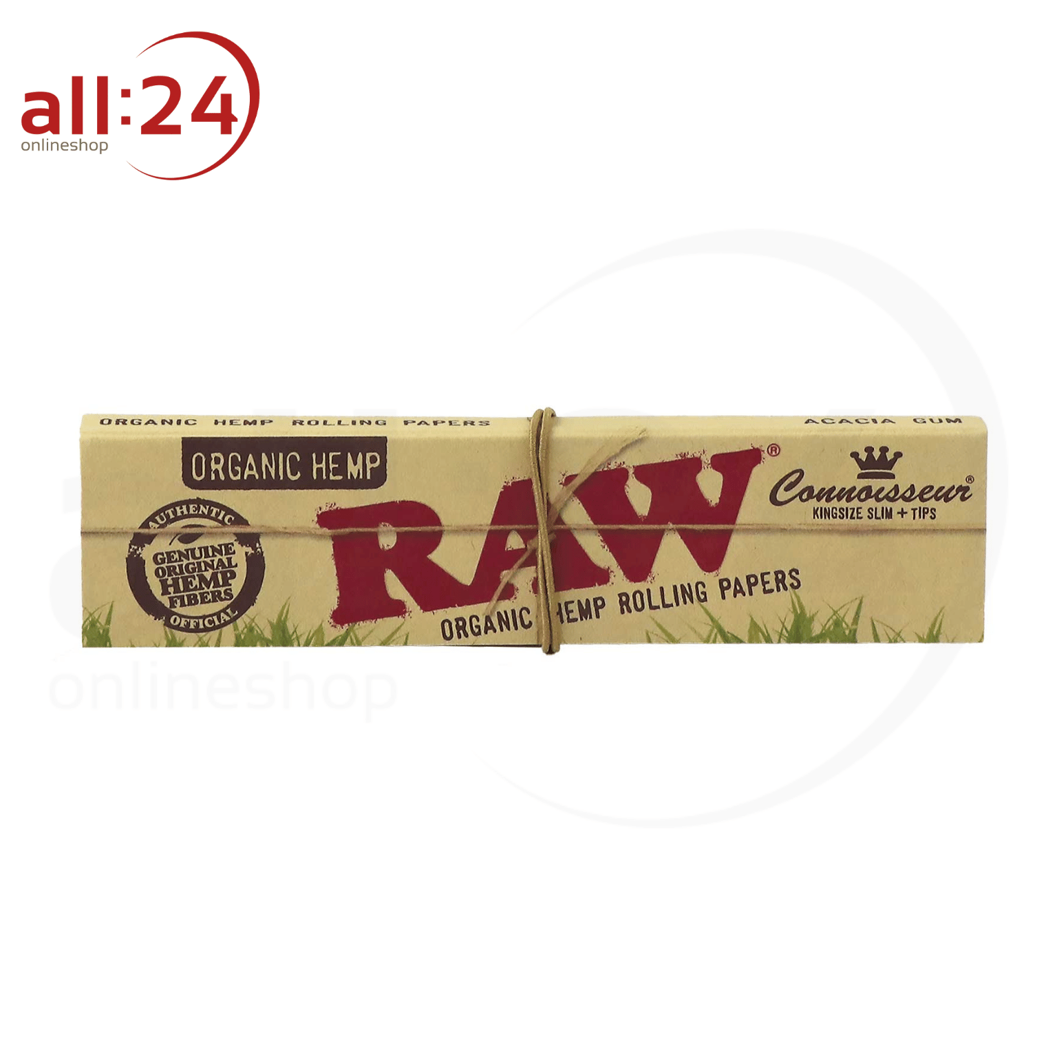 Artikelbild 2 des Artikels “BOX RAW Rolling Paper Connoisseur ORGANIC HEMP mit Filter Tips, 24 Stück “