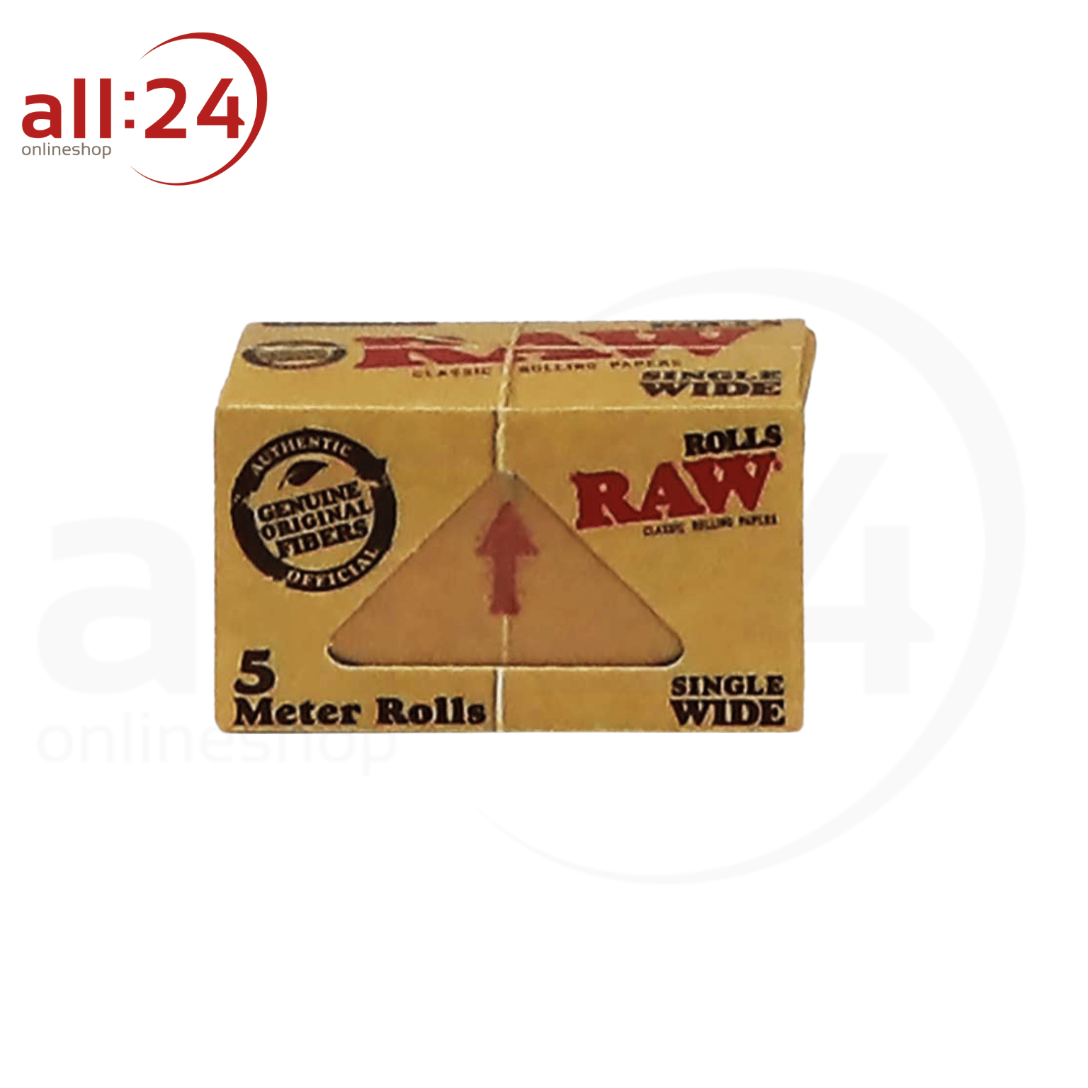 Artikelbild 2 des Artikels “BOX RAW Classic Single Wide Rolling Paper 24 Stück á 5 Meter “