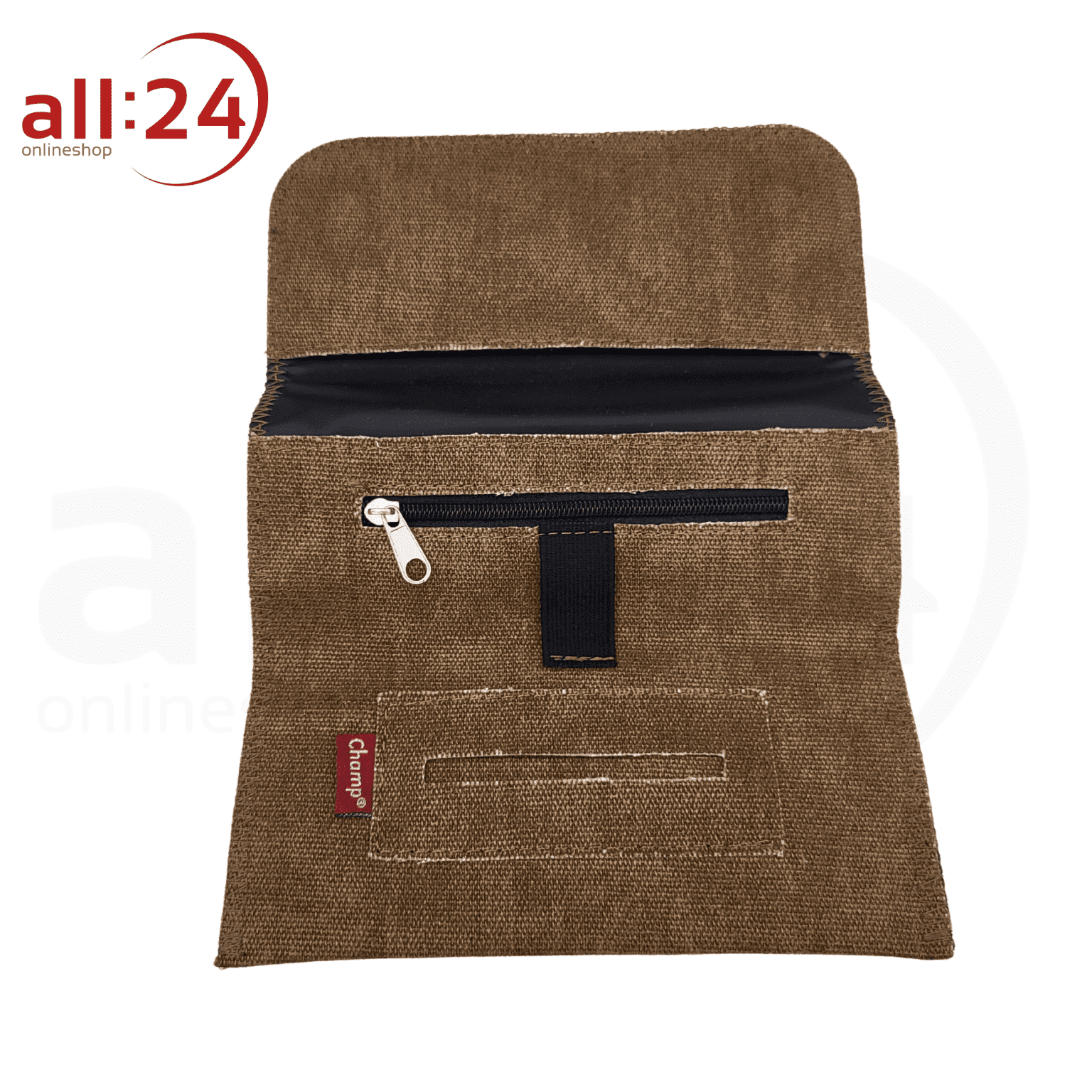Artikelbild 2 des Artikels “Champ Tabaktasche Stoff Braun mit Magnetverschluss “