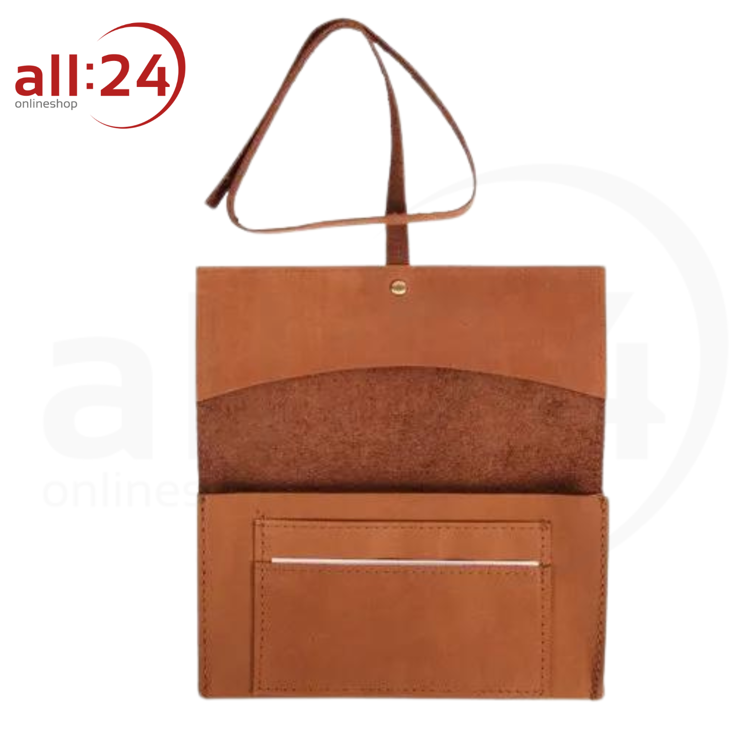 Artikelbild 2 des Artikels “Tabaktasche Leder Cognac mit Bandverschluss “