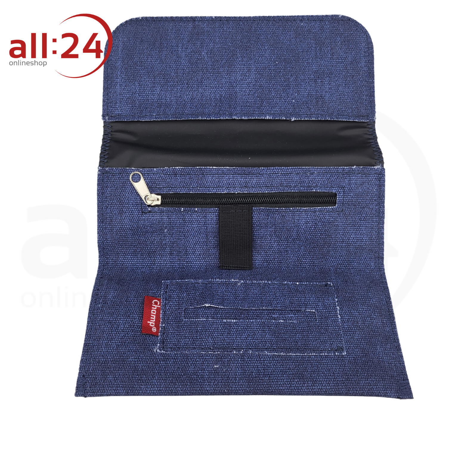 Artikelbild 2 des Artikels “Champ Tabaktasche Stoff Dunkelblau mit Magnetverschluss “