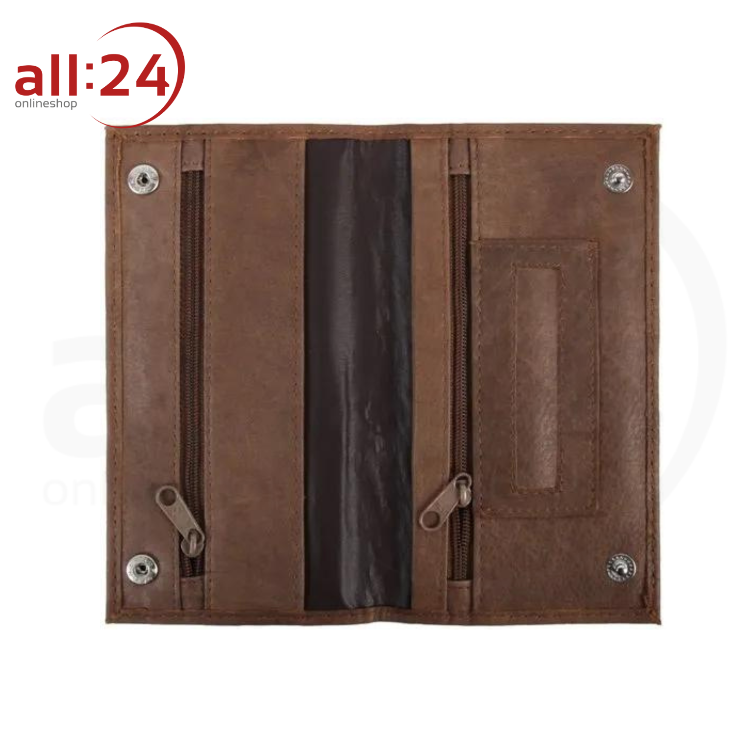 Artikelbild 2 des Artikels “Tabaktasche Leder Hellbraun mit Druckknöpfen “