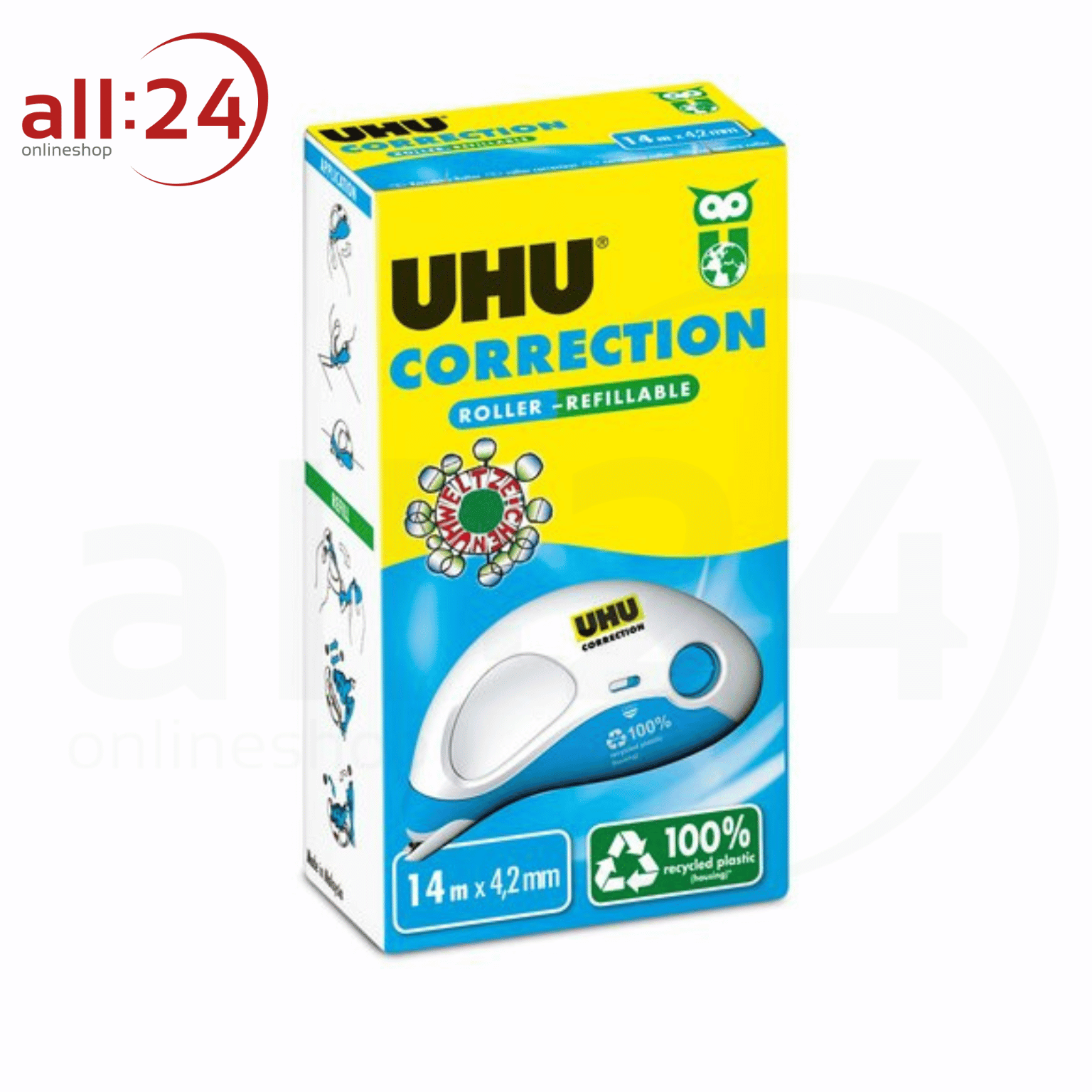 Artikelbild 2 des Artikels “UHU Korrekturroller nachfüllbar 14m “