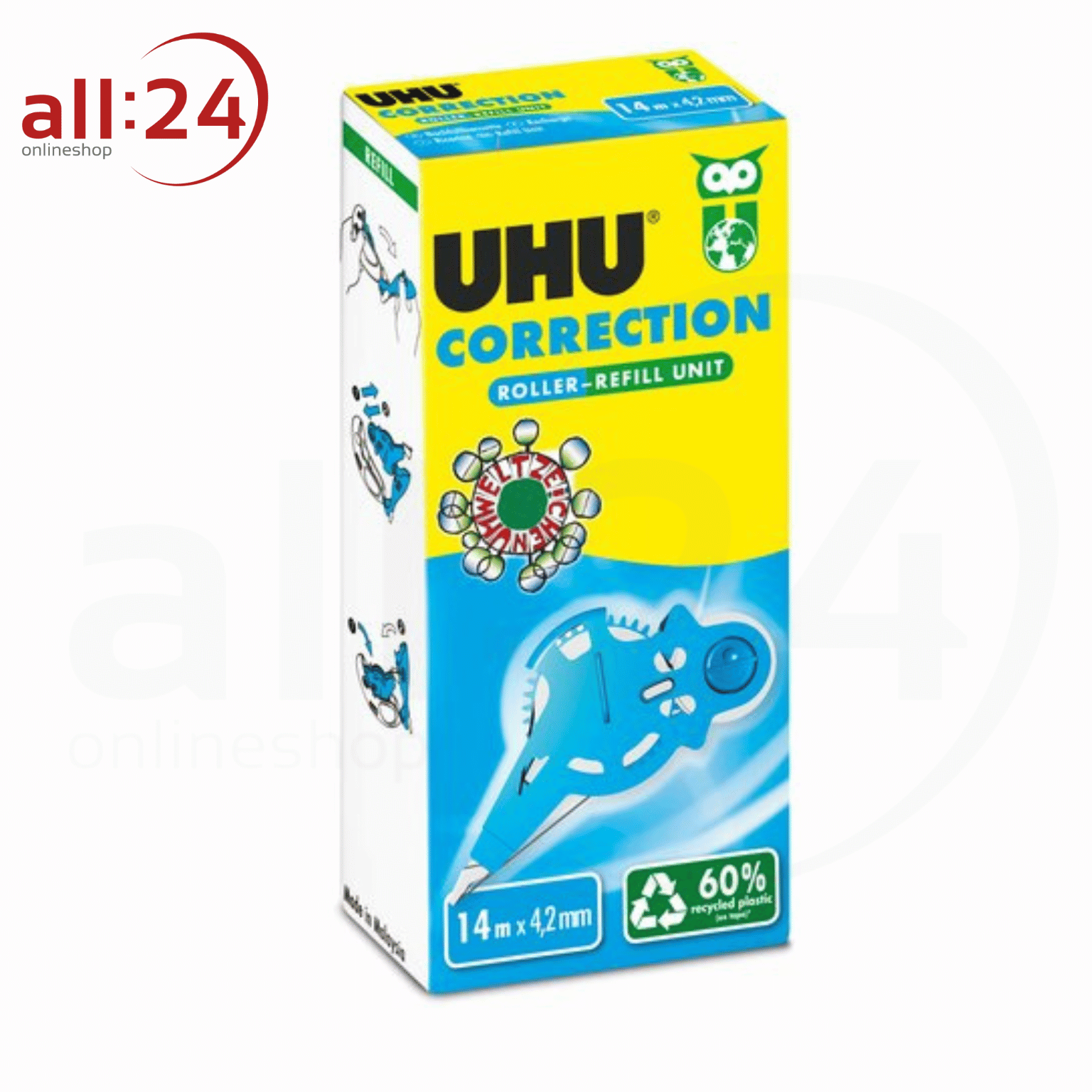 Artikelbild 2 des Artikels “UHU Korrekturroller Nachfülleinheit 14m “
