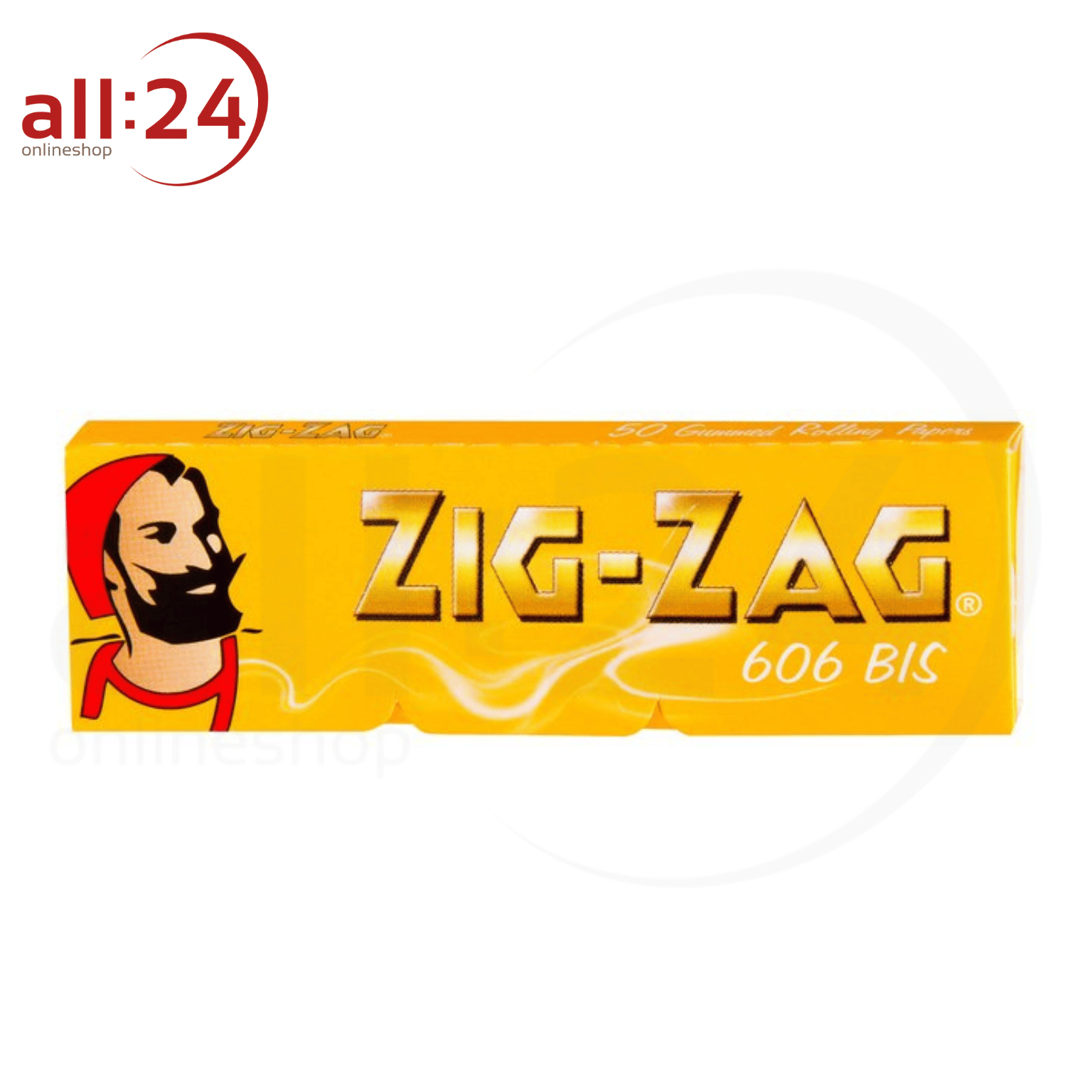 Artikelbild 2 des Artikels “BOX ZIG ZAG Zigarettenpapier Gelb No. 606 - 25 Stück á 50 Blatt “