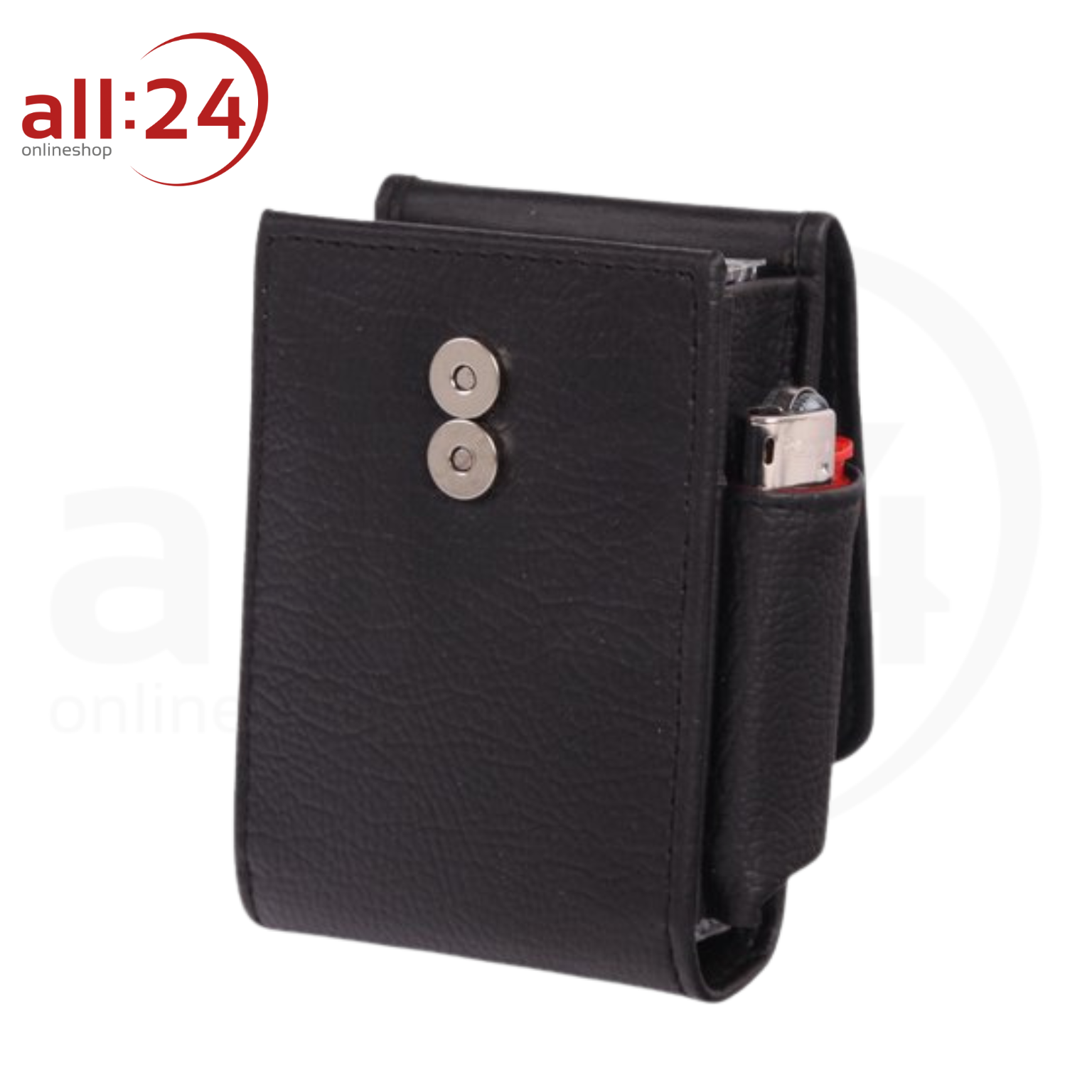 Artikelbild 2 des Artikels “Zigaretten Box PVC Schwarz Verstellbar- Für 20 Zigaretten “