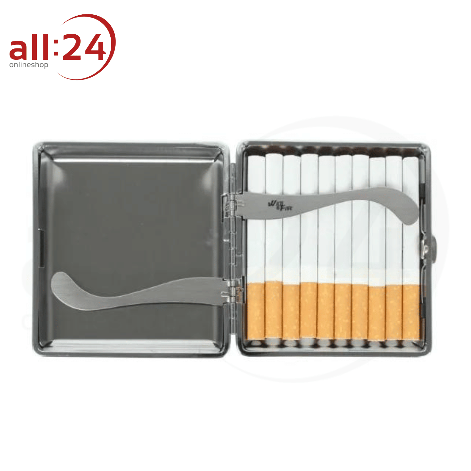 Artikelbild 2 des Artikels “Zigaretten Etui Carbon Hellgrau, mit Spange “
