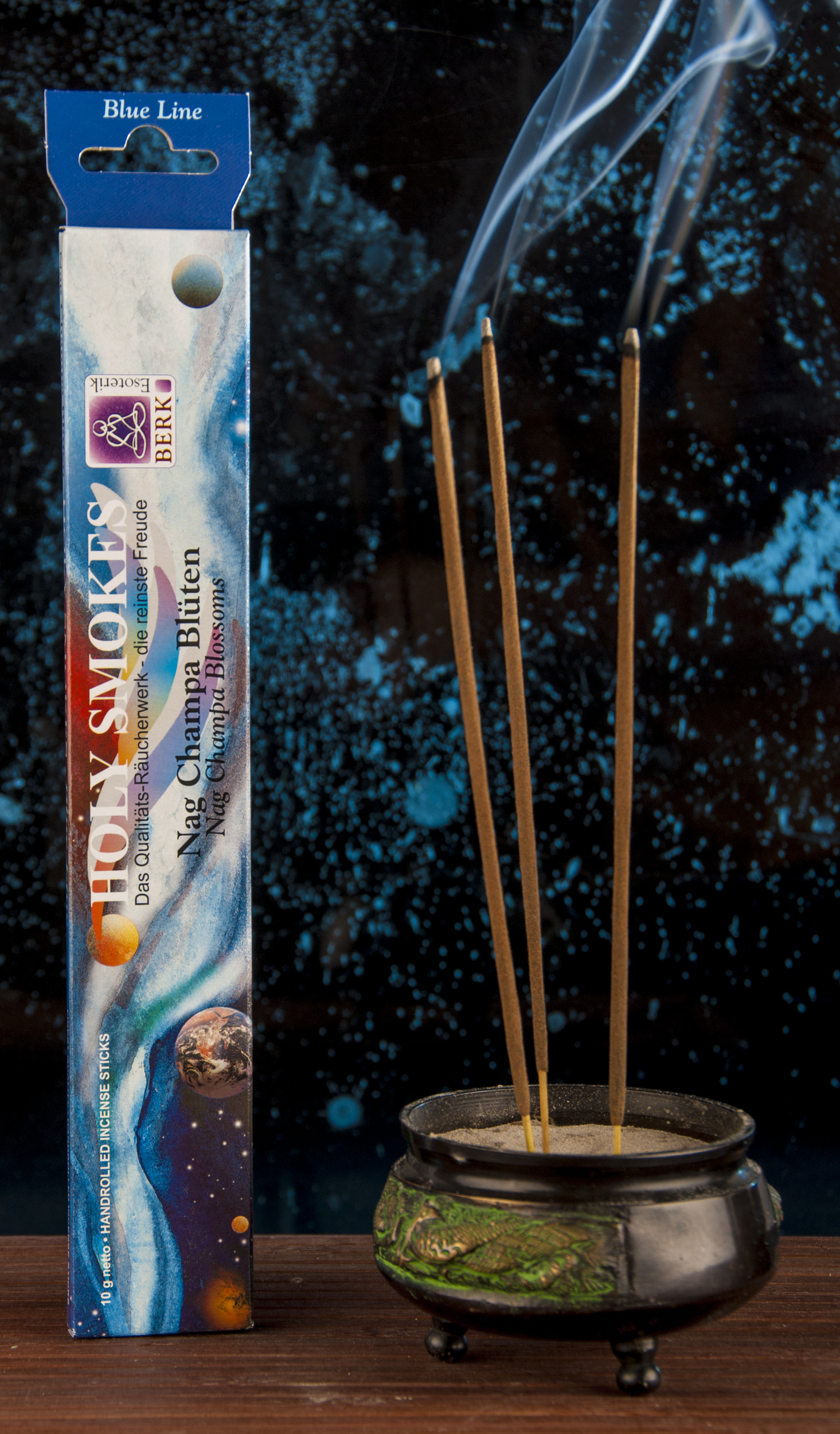 Artikelbild 2 des Artikels “Blue Line Holy Smokes Räucherstäbchen - Nag Champa Blüten “