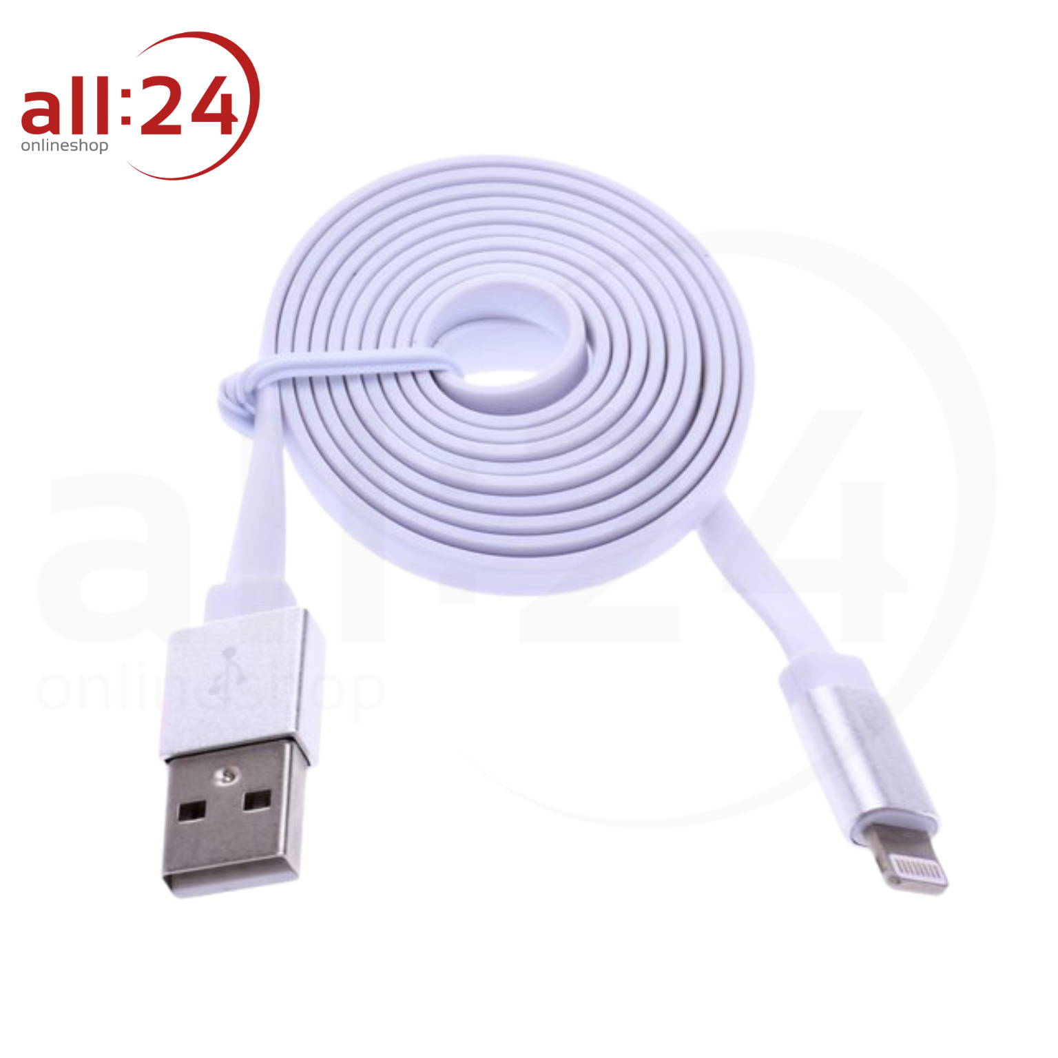 Artikelbild 2 des Artikels “Tekmee iPhone Ladekabel - Weiß, 1m, 2.4A “