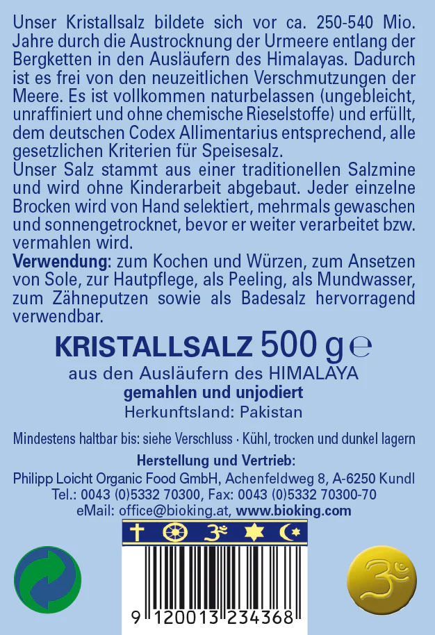 Artikelbild 3 des Artikels “BioKing Kristallsalz aus den Ausläufern des Himalaya Fein Gemahlen “