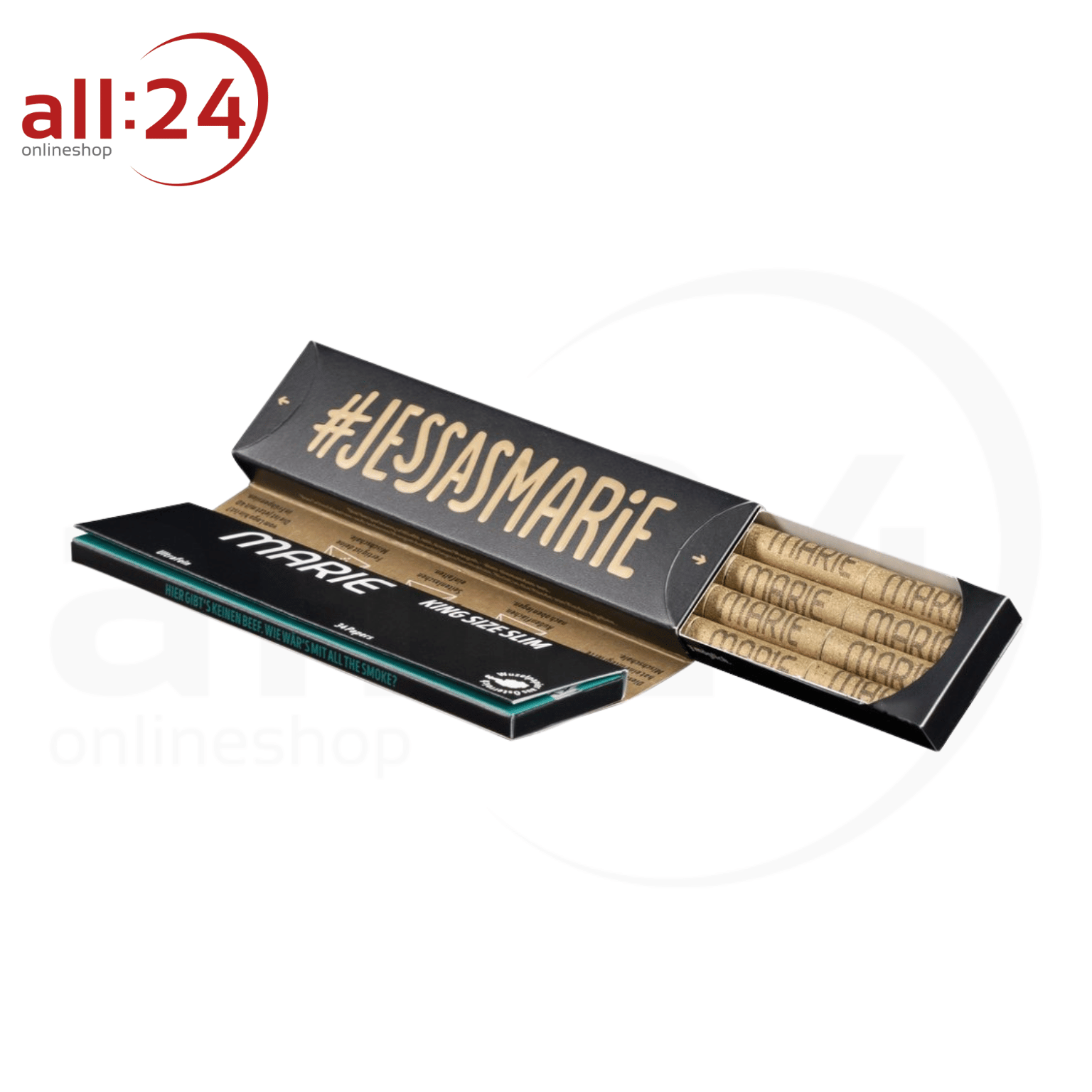 Artikelbild 3 des Artikels “BOX MARIE Active Filter Gold King Size Slim Zigarettenpapier 16 Stück “