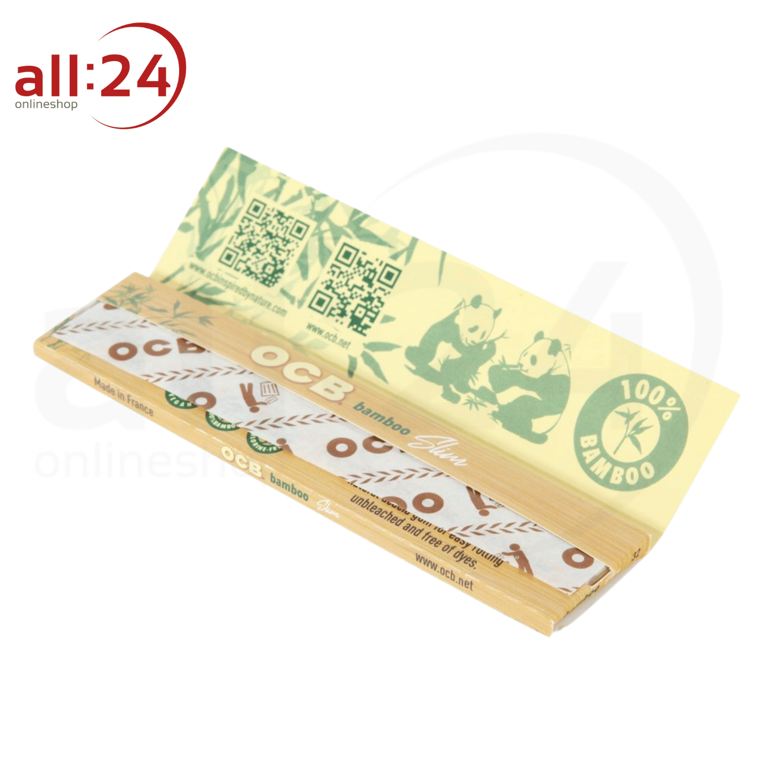 Artikelbild 3 des Artikels “BOX OCB Bamboo King Size Slim Zigarettenpapier - 50 Stück, Ungebleichte Bambusfasern “