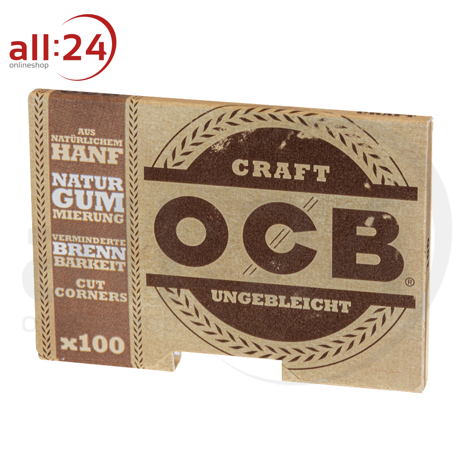 Artikelbild 3 des Artikels “OCB Craft Ungebleichtes Zigarettenpapier - 25 Heftchen à 100 Blatt “