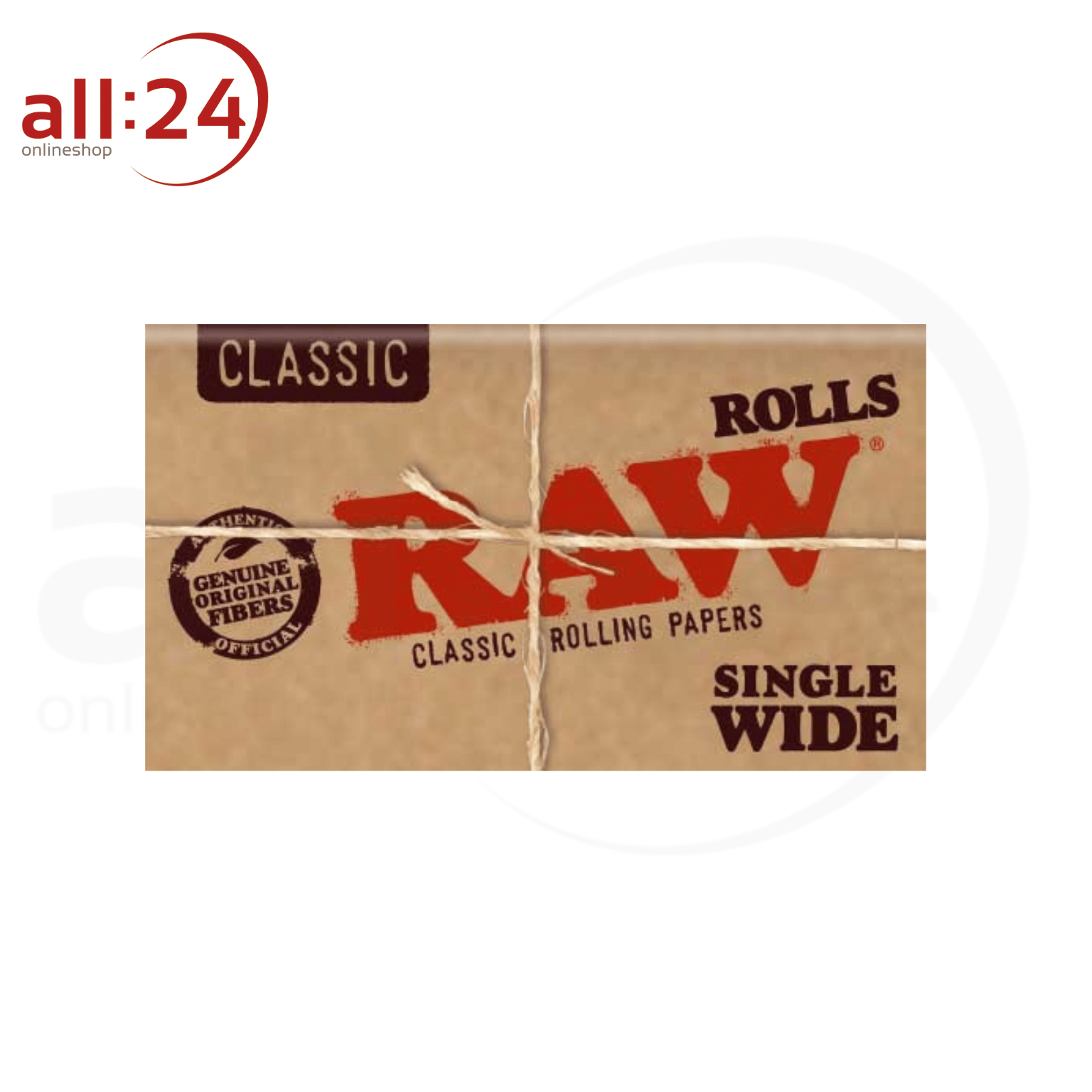 Artikelbild 3 des Artikels “BOX RAW Classic Single Wide Rolling Paper 24 Stück á 5 Meter “