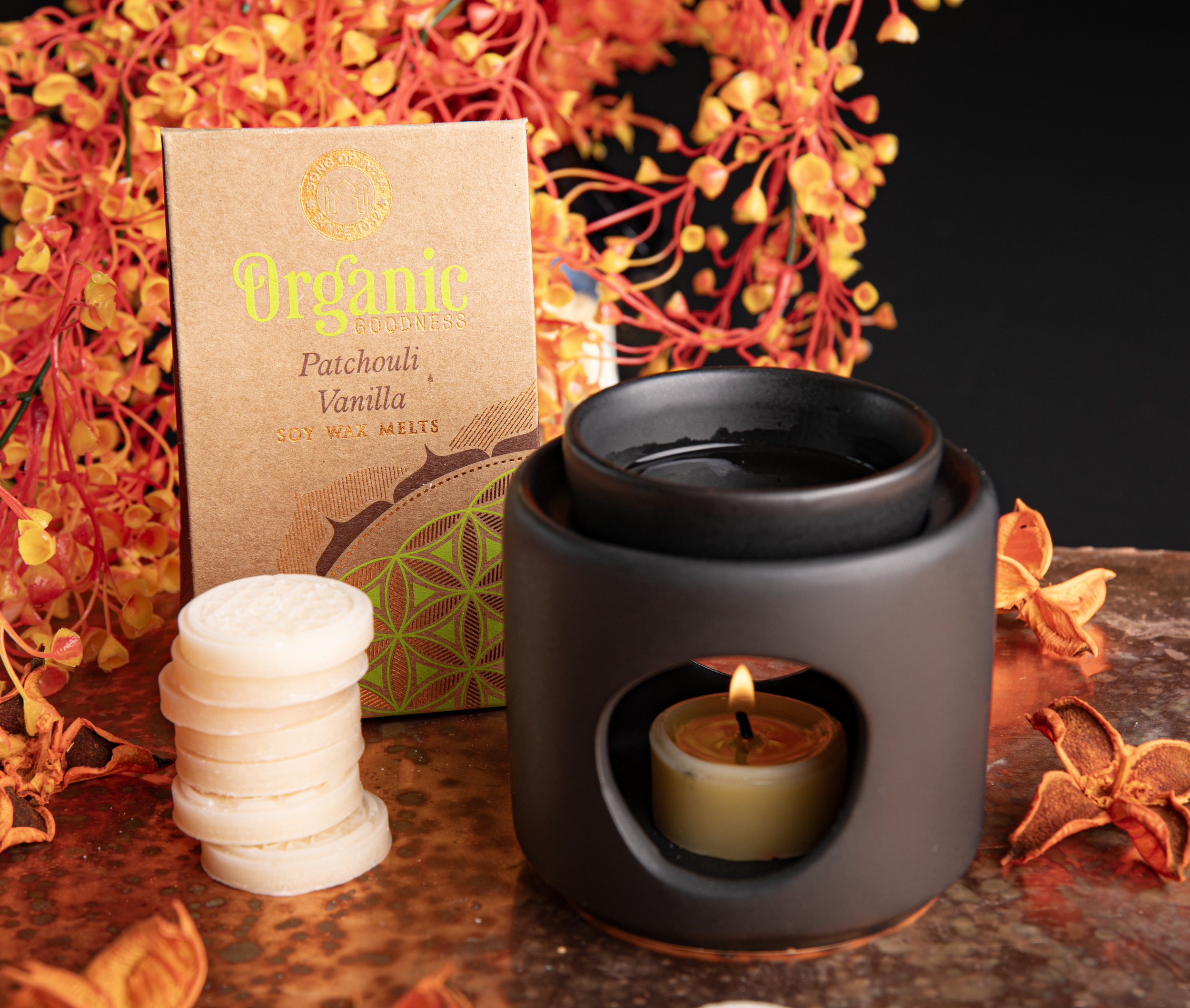 Artikelbild 4 des Artikels “Patchouli und Vanille Wachs Blume des Lebens für Aromalampe “