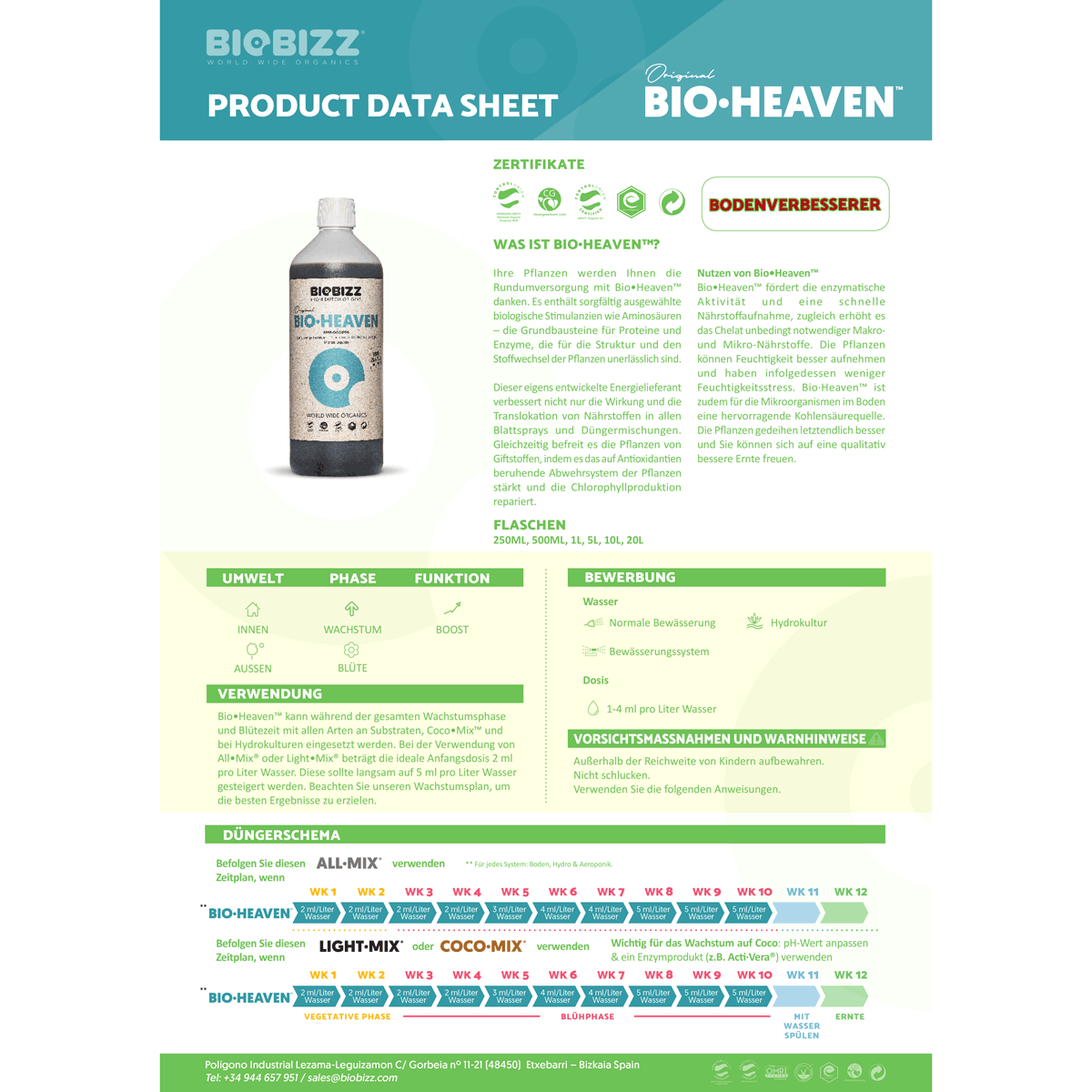 Artikelbild 5 des Artikels “BioBizz Bio-Heaven - Ökologischer Stoffwechselstimulator “